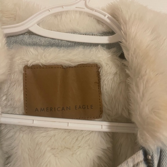 American Eagle Sherpa jacket womens size xxs - Picture 2 of 3